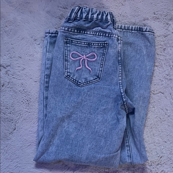 SHEIN Light Wash Kids Denim Jeans - Picture 4 of 8